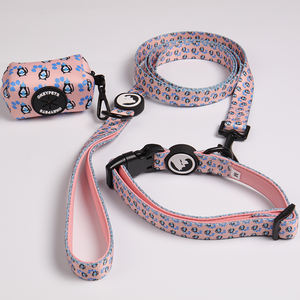 犬のアクセサリー卸売犬のハーネス低MoqカスタムデザインパーソナライズされたネオプレンソフトHスタイル犬のハーネスリーシュセット - Product Image 4