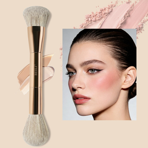 Pinceau de maquillage professionnel avec manche en aluminium doré, pinceaux de maquillage avec manche doré pour la beauté - Product Image 1
