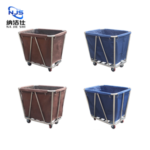 Troli Keranjang Cucian Baja Anti Karat untuk Hotel, Rumah Sakit, Ruang Makan, Ruang Tamu, Restoran - Product Image 3