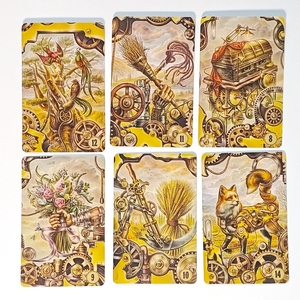 Set de Regalo de Cartas Espirituales, Cartas de Oráculo Personalizadas con Caja Magnética y Guía, Tacto de Terciopelo, Bordes Dorados, Estilo Steampunk <span class=keywords><strong>Lenormand</strong></span> - Product Image 4