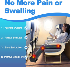 Gấp di động có thể điều chỉnh Chân võng máy bay du lịch cần thiết du lịch xe chỗ để chân máy bay chỗ để chân - Product Image 6