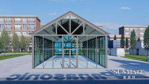 Hiện đại ngoài trời vườn có thể tháo rời nắng ánh nắng mặt trời Kính cường lực phòng tắm nắng ngoài trời hiện đại vườn ánh sáng mặt trời - Product Image 5