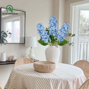 Flores de Hortensia Artificiales Tallos de Hortensia Panicled de Tacto Real Flores Azules <span class=keywords><strong>Hortensias</strong></span> de Cono Falso para Florero Alto Decoración del Hogar - Product Image 3