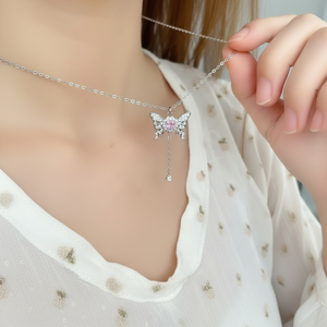 Collane con fiori a forma di fiori eleganti fatte a mano eleganti da donna e da ragazza Trending Punk alla moda con rodio vendita all'ingrosso - Product Image 3