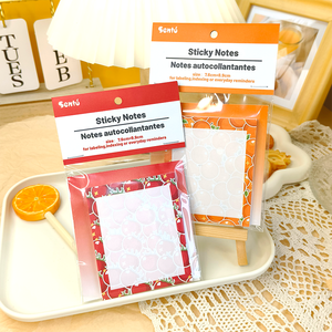 Vibrant Fruit-Themed Self-Adhesive <strong>Sticky</strong> <strong>Notes</strong> <strong>7</strong>.8*8.9cm Self-Stick Memo Pads Organizing Home Office School with Bright <strong>Colors</strong> - Product Image 5