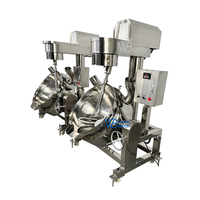 Marmite de cuisson industrielle inclinable en acier inoxydable à chauffage au gaz avec agitateur pour confitures, sauces chili et gelées - Offre Spéciale