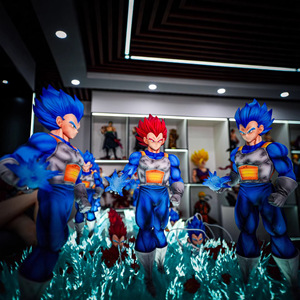 Figurines de collection Dragon Ball <span class=keywords><strong>Super</strong></span> <span class=keywords><strong>Saiyan</strong></span> <span class=keywords><strong>Vegeta</strong></span>, têtes interchangeables, décorations de bureau, jouet de haute qualité - Product Image 6