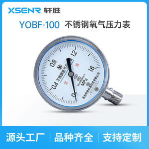 Manómetro de Oxígeno de Acero Inoxidable Suzhou XuanSheng, 100 mm, Analógico, 0 a 1.6 MPa, Conexión Roscada - Product Image 3