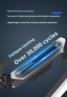 Support d'ordinateur ergonomique à suspension mécanique avec angle d'inclinaison réglable, support d'écran à bras unique