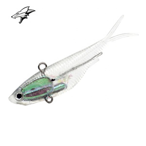 Oltre 20 Colori <span class=keywords><strong>di</strong></span> Esche Artificiali Morbide in TPR, Esca Vibrante con Ganci VMC, 95mm, Esca Morbida Vibrante per Pesca - Product Image 6