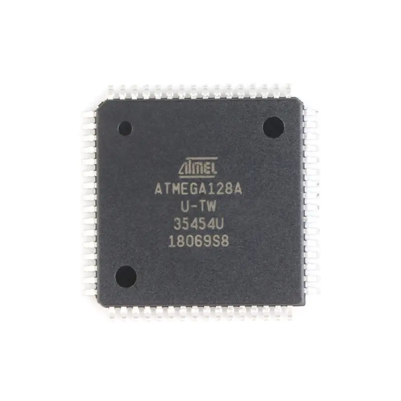 2pcs Ic Atmega128 Atmega128a-au qfp-64 de 8 bits Microcontrolador Nuevo