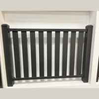 Système de garde-corps en verre pour balcon et escalier extérieur de fabrication chinoise gris foncé pour villas avec finition thermolaquée et piscine