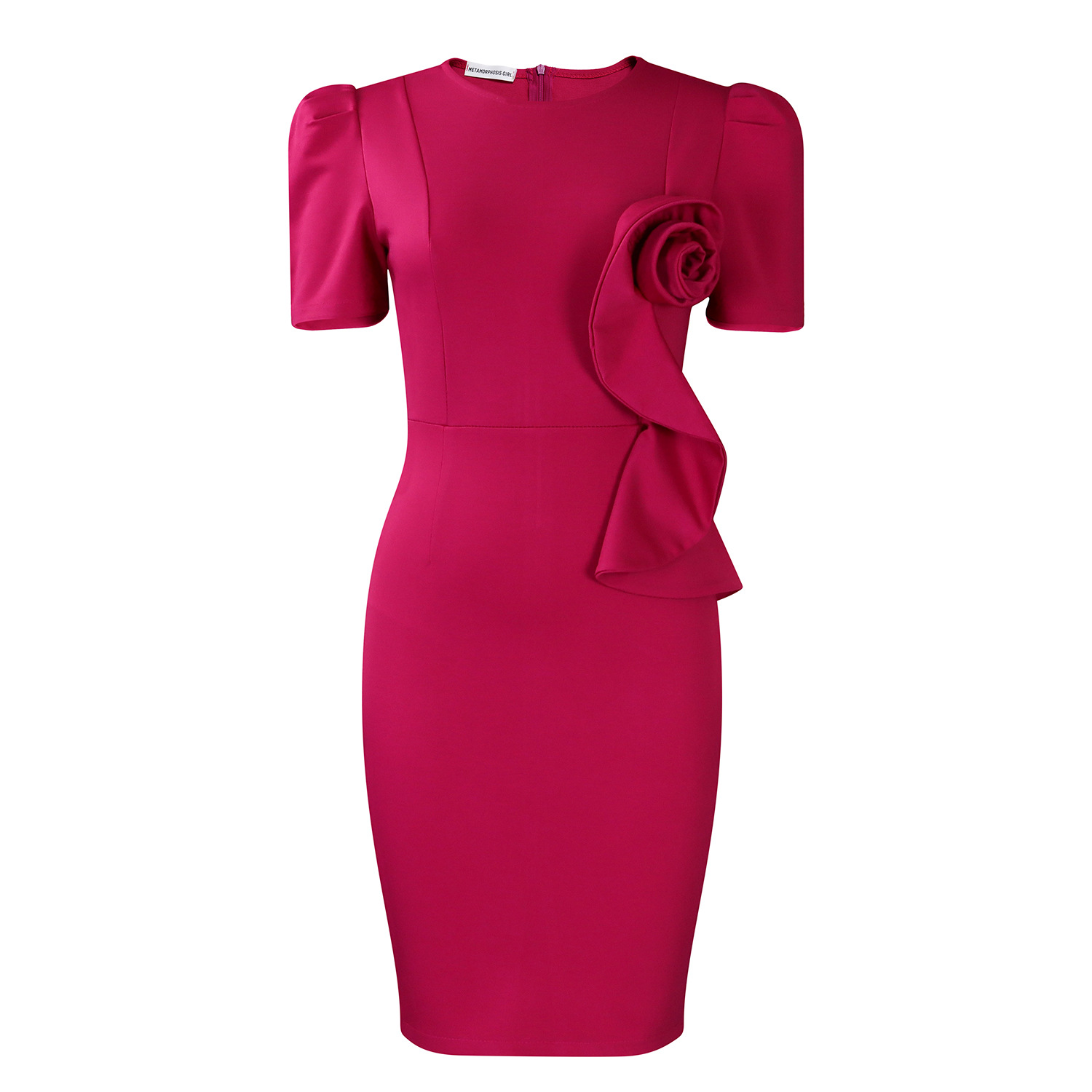 Elegant Evening Dresses Clothing Fashion Hip-covering Tongle Ruffles Solid  Color Short-sleeved African Formal Dress For Women| Alibaba.com