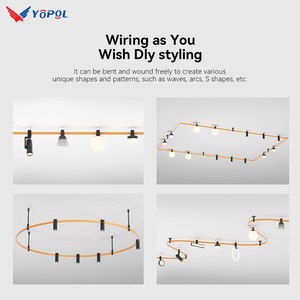 Treo từ theo dõi vành đai COB hệ thống chiếu sáng từ treo vành đai dẫn ánh sáng theo dõi để dễ dàng cài đặt & điều chỉnh điểm - Product Image 5