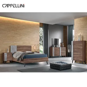 Holz betten Modern King Size Spanplatte Holzbett mit Lagerung Schlafzimmer möbel camas de madera