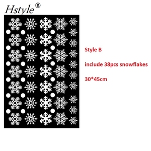 Autocollants flocons de neige, étiquette de décoration de fenêtre, blanc hiver, décorations de fête, 12/38 pièces, SD955 - Product Image 5