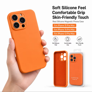 Funda Magnética de Silicona <span class=keywords><strong>Real</strong></span> Personalizada para <span class=keywords><strong>iPhone</strong></span> 15 <span class=keywords><strong>14</strong></span> 13 <span class=keywords><strong>Pro</strong></span> <span class=keywords><strong>Max</strong></span>, Cubierta Protectora Premium con Carga Inalámbrica - Product Image 2