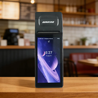 Dernier terminal de point de vente portable Android 14 avec imprimante thermique intégrée de 58 mm pour le stationnement/commandes alimentaires/billets de bus