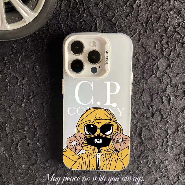 BST Luxury Shockproof PC Mobile Phone Case with Cartoon Design & Phone Grip for 7-16 Pro Max