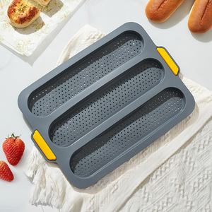 <b>Silicone</b> Baguette Cake Mold 9 Inch Heat Resistant Baking <b>Tool</b> For Bread Making - Product Image 3