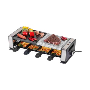 Gril de table électrique 1200W pour <span class=keywords><strong>8</strong></span> <span class=keywords><strong>personnes</strong></span> Ensemble de <span class=keywords><strong>8</strong></span> spatules à <span class=keywords><strong>8</strong></span> casseroles pour usage domestique et hôtelier - Product Image 1
