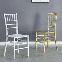 Chaise de luxe pour hôtel, chaise de banquet moderne en plastique PP, chaise de mariage pour événements
