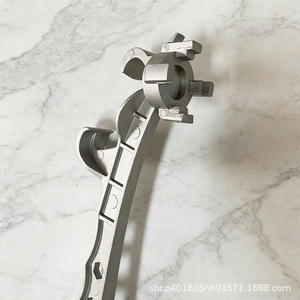 Abridor de bidones de aluminio ajustable de 160 mm, llave manual industrial de un solo extremo para abrir bidones de pintura de plástico - Product Image 1
