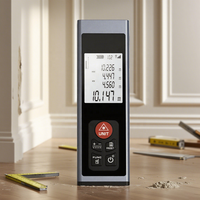 Télémètre laser avec niveau, outils de mesure de distance laser numérique, outils de mesure laser en pieds/pouces/mètres - Écran LCD rétroéclairé