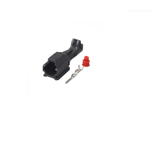 1-<b>Pin</b> Swp Waterproof Connector Adapter Car Socket Male Female Plug Mg640280-5 Mg610278-5 11mm Spacing Black Plastic Ip20 - Product Image 1