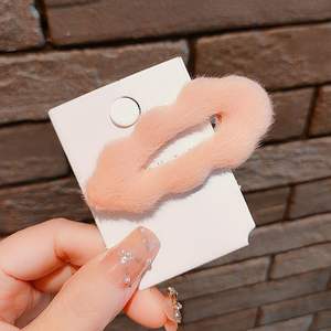 Yumuşak kabarık saç klipleri Set renkli bulut saç aksesuarları kızlar için günlük giyim için tatlı saç süslemeleri - Product Image 5