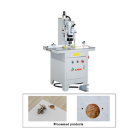 Máquina Perforadora Neumática de Bisagras JUNDE, 2870 rpm, 3 Husillos, Diámetro Máximo de 35 mm, Profundidad de 60 mm, Motor de 1.55 kW