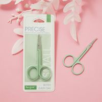 S, belle acier inoxydable sécurité manucure ongles ciseaux à poils du visage ciseaux à sourcils pour usage domestique