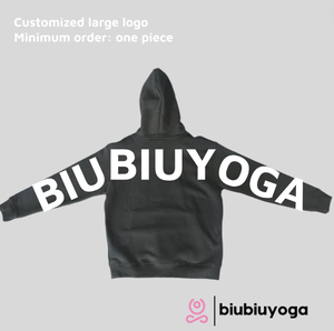 Felpa Personalizzata da Donna Oversize Stile Streetwear con Logo Grande e Lettere Stampate, a Maniche Lunghe, Spessa e Ampia - Product Image 2