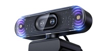 EMEET SmartCam C60E 4K Çift Kameralı UHD 4K USB Web Kamerası Otomatik Odaklama 11x Hibrit Yakınlaştırma 3 Renkli RGB Işıklar Süper Hızlı PDAF Otomatik Odaklama