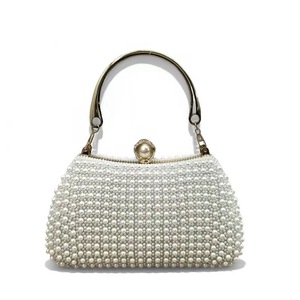 Bolso de Mano y Cartera de Lujo para Mujer Joven, Diseño Elegante con Cuentas, Cierre Magnético, Ecológico, de Poliéster - Product Image 3