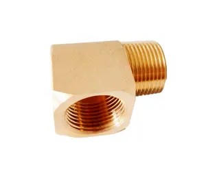 Latón 90 grados 3/8 "Npt Street codo macho hembra accesorios de tubería