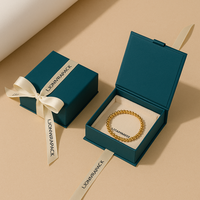 Lionwrapack Boîtes à bijoux personnalisées avec fermeture à ruban Emballage en papier écologique pour bagues Bracelets B2B vente en gros