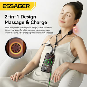 <span class=keywords><strong>ESSAGER</strong></span> ES-X72 2 en 1 Massage Charge Câble Usb C 5A Pd 100W Chargeur Type C à Type C Câble de Données avec Massage - Product Image 3