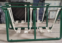 Equipo de ejercicio al aire libre resistente con marco verde duradero para Fitness en el patio de recreo y estilos de vida activos y saludables