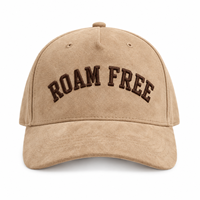 Casquette de baseball brodée en 3D, effet suède, structurée, style streetwear, vente en gros, certifiée RoHS et approuvée CE