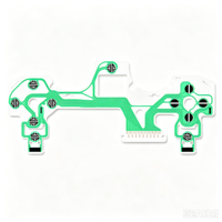 Film conducteur pour manette PS4, film conducteur pour manette PS4 PRO, coussinet en caoutchouc souple, plaque souple PS4