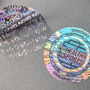 Etiquetas de Código de Barras Holográficas Personalizadas, Etiquetas de Seguridad a Prueba de Manipulación, Impresión de Etiquetas Láser - Product Image 3