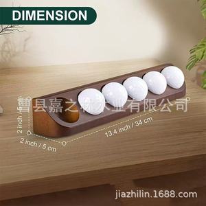 Jiazhilin Wooden Ball Storage Rack Rectangle Solid Wood Multi Functional Office Organizer Standing Type Minimalist Style L4.18 - Product Image 3