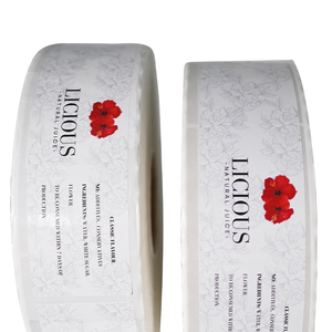 Biểu tượng tùy chỉnh nước trái cây uống chai nhãn tùy chỉnh tự dính Sticker không thấm nước PVC Vinyl lạnh in ấn bao bì - Product Image 5