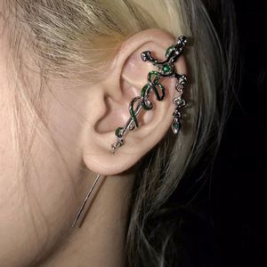 Pendientes de Piercing Vintage con Diseño de Serpiente Entrelazada, Estilo Oscuro, Gótico Punk, Joyería de Oreja - Product Image 4