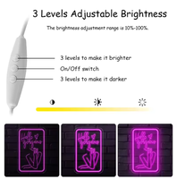 Enseigne néon LED « Hello Gorgeous » avec adaptateur, interrupteur, minuterie de compte à rebours, publicité, connectivité Bluetooth et capteur de mouvement pour fête