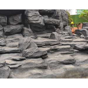 Fiberglass Rock Sculpture Irregular Shape Outdoor Garden Decoration <b>Landscape</b> Art Artificial <b>Stone</b> Feature - Product Image 1