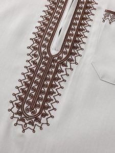 Túnica Tradicional Marroquí Bordada para Hombre, Thobe Musulmán con Bolsillo, Jibba, Abaya, Ropa Masculina, Jalabiya, Ropa para Ramadán, Ubba - Product Image 6