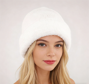 <span class=keywords><strong>Bonnet</strong></span> en polaire sherpa doublé, chaud et ample <span class=keywords><strong>pour</strong></span> l'hiver, <span class=keywords><strong>pour</strong></span> femmes et hommes - Product Image 1
