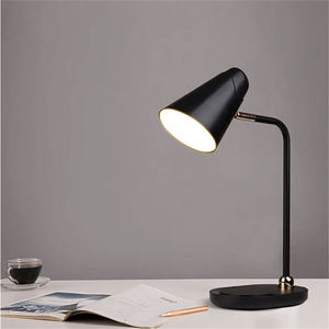 Custom Logo Modern Premium Black <b>Light</b> Eye Protection Flexible Minimalist LED Table Lamps for Bedroom Bedside Hotel Decorative - Product Image 2